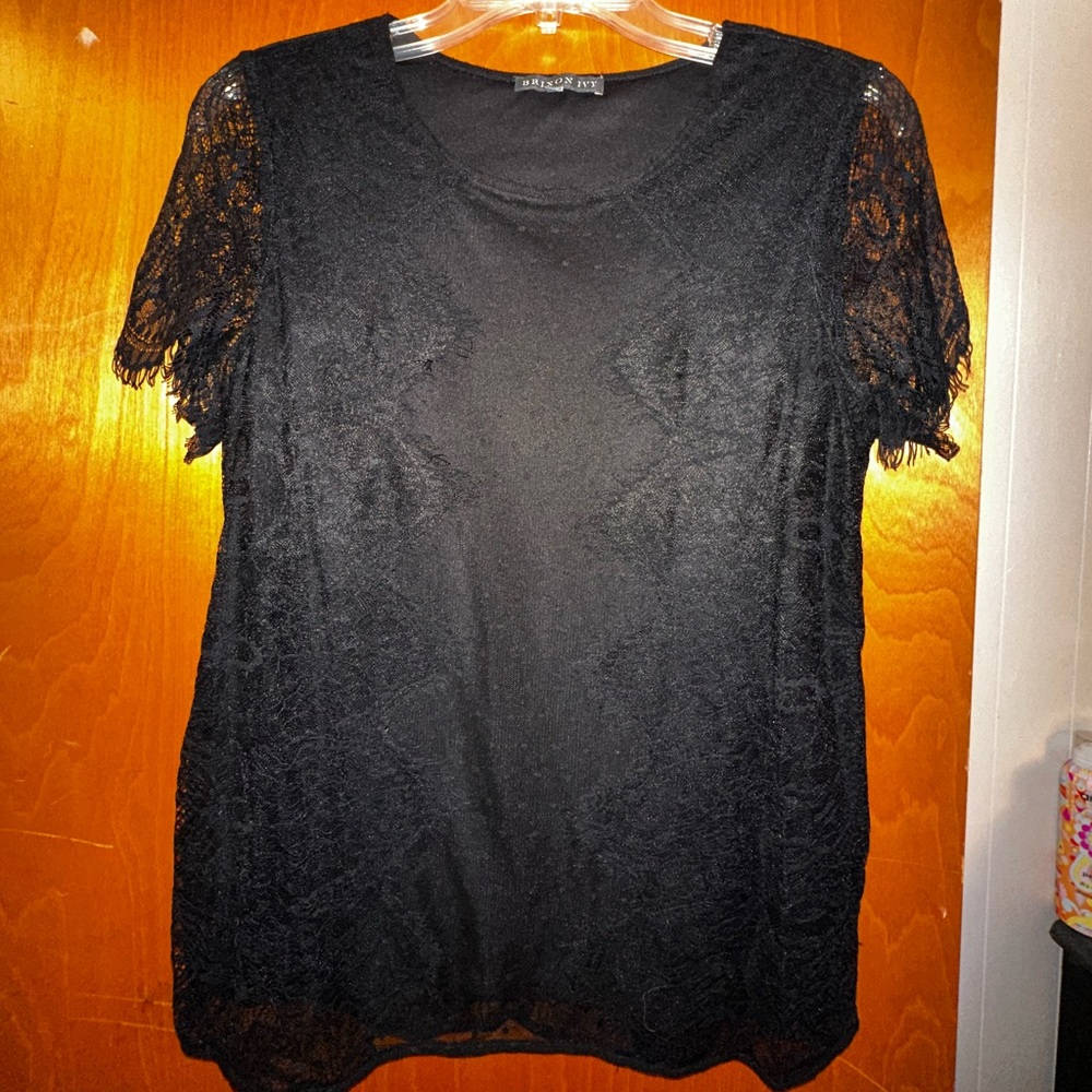 Black lace Brixon Ivy blouse